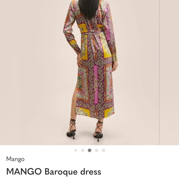 MANGO Multicolor Baroque Dress - Picture 2 of 7